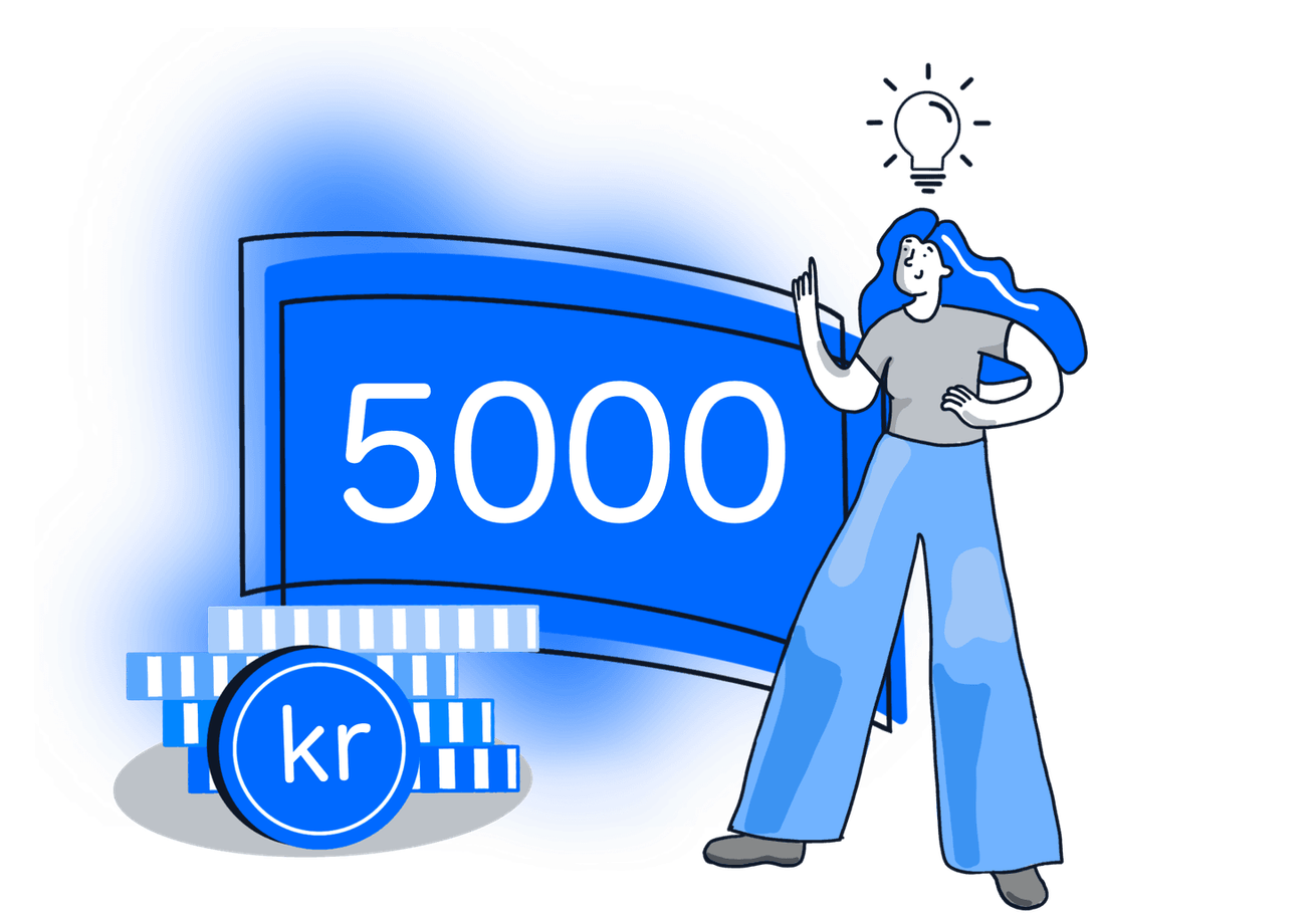 Lån på 5000 kr